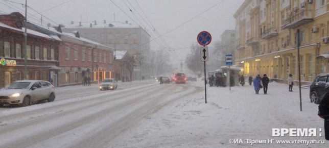 Сильный снегопад ожидается в Нижегородской области 7 и 8 января